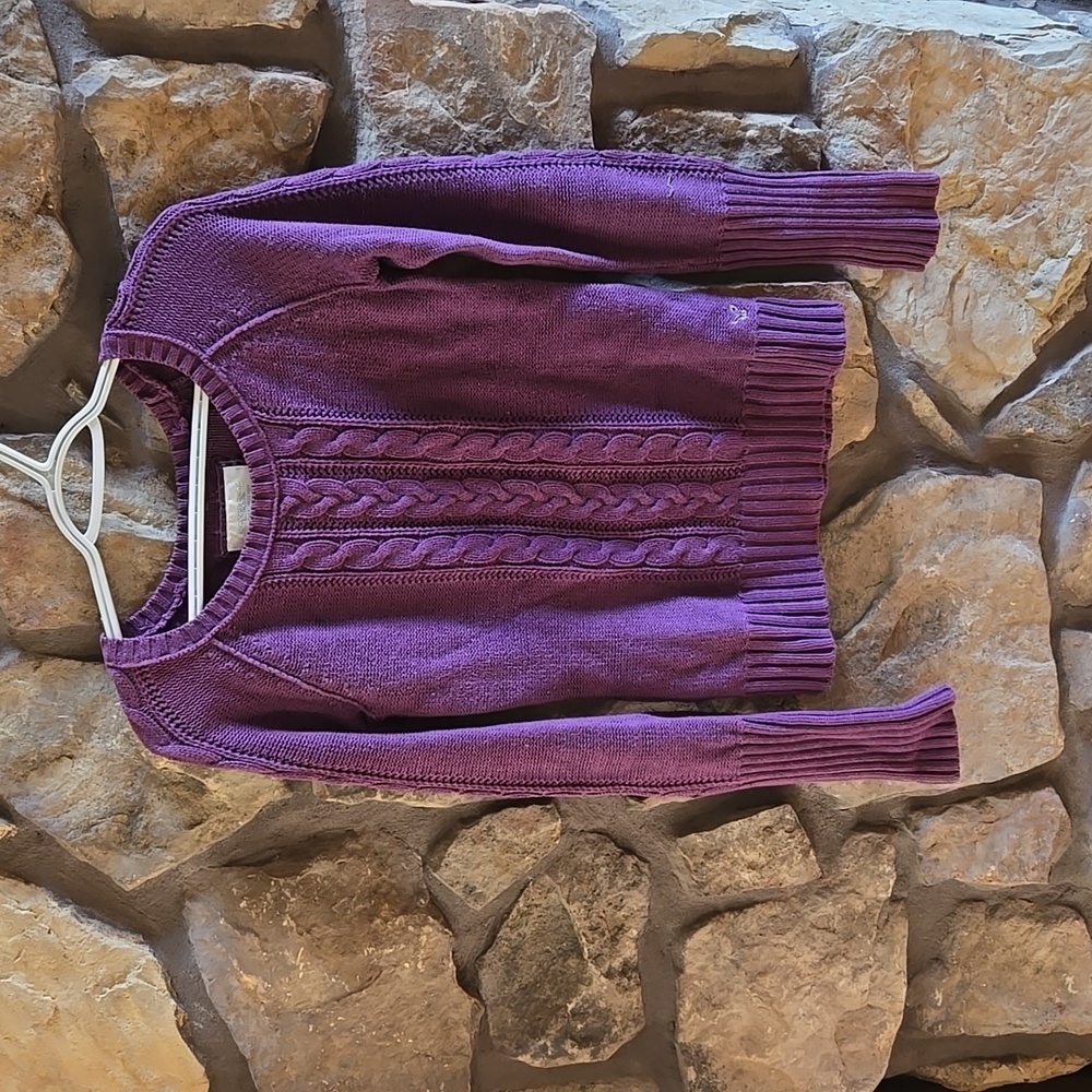Cable knit sweater